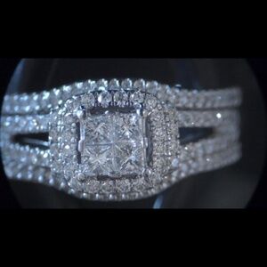Diamond wedding set